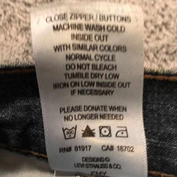 Levis 505 straight jeans sz 16 Reg/ 28 x 28, med wash/5 pocket - Picture 9 of 14